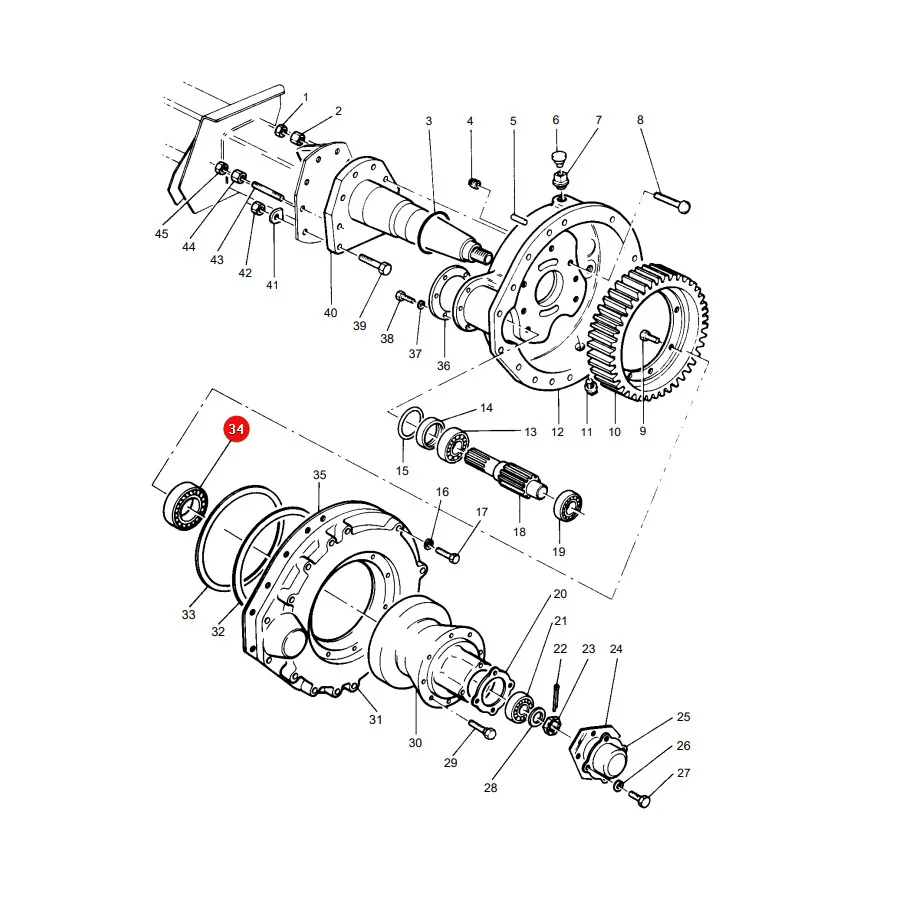 AGCO - 831733M1 - Massey Ferguson Tapered Roller Bearing