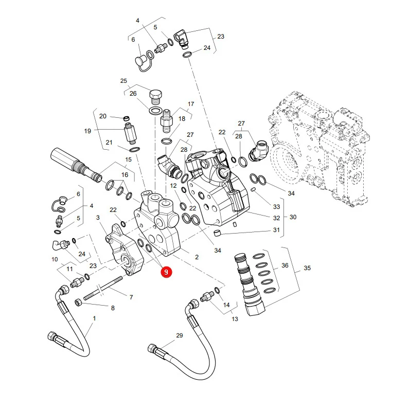 AGCO - 832276M1 - Massey Ferguson Hydraulic Cover O-Ring