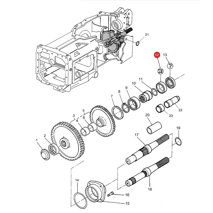 AGCO - 834216M1 - Massey Ferguson PTO Seal Ring