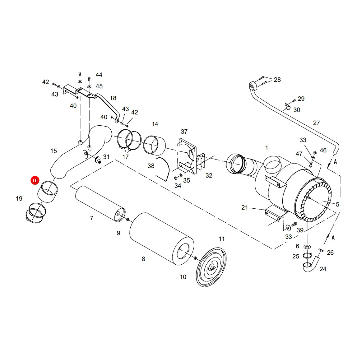 AGCO - 926200090120 - Rubber Connector Fendt
