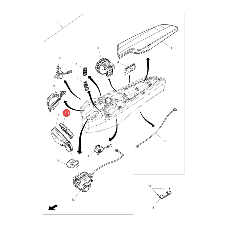 AGCO - ACP0318170 - Multipad Joystick Button Set Massey Ferguson