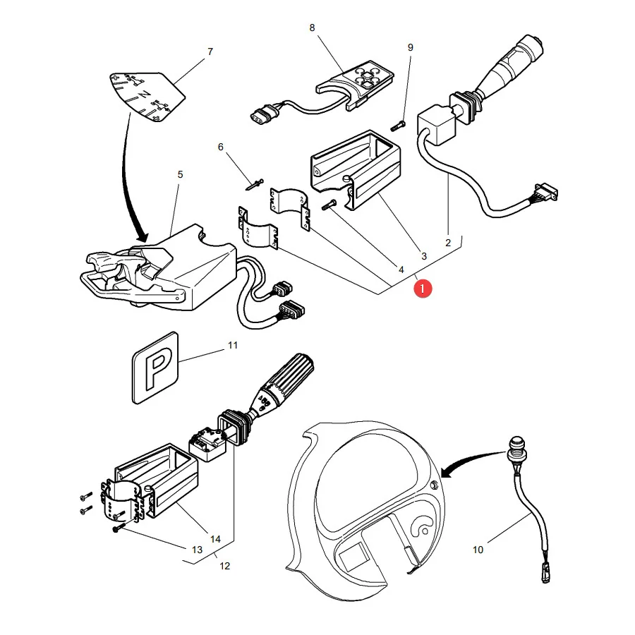 AGCO - ACW0189490 - Turn Signal, Wiper Switch Massey Ferguson