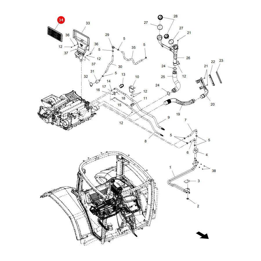 AGCO - ACW2167080 - Cabin Filter Massey Ferguson