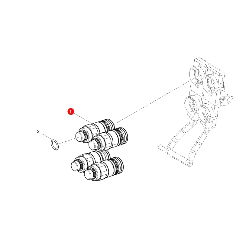 AGCO - ACX2462630 - Hydraulic Quick Coupler Massey Ferguson