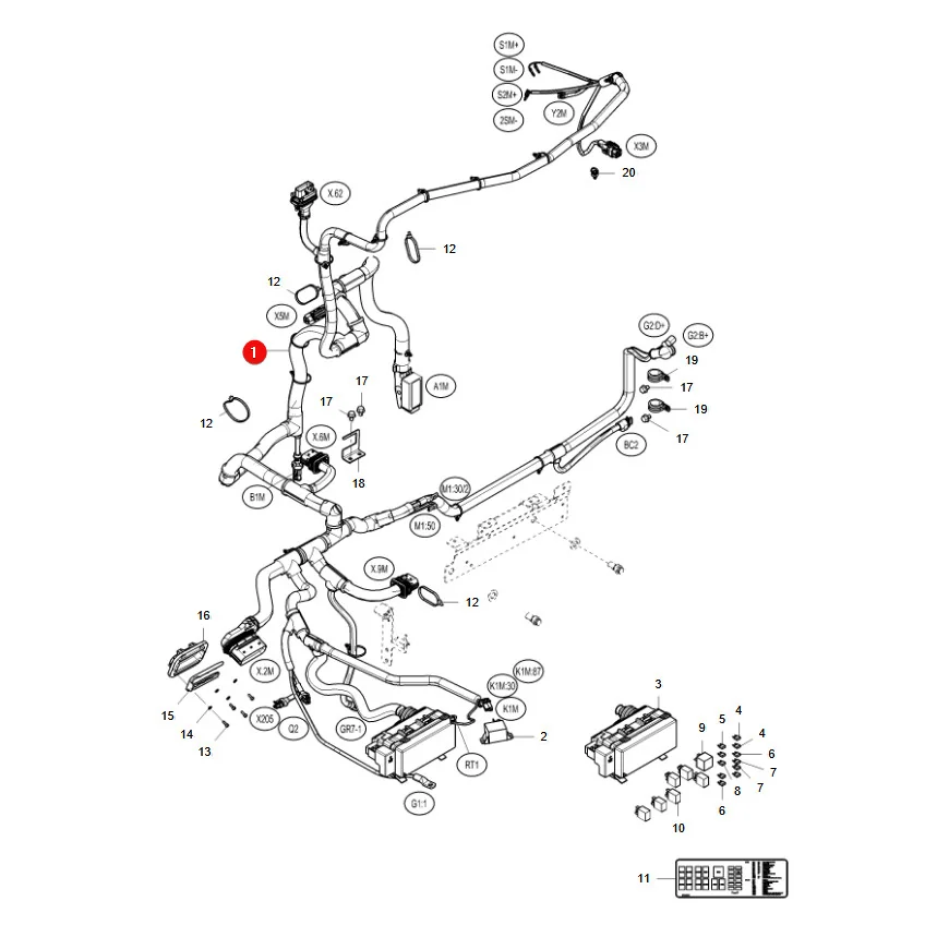 AGCO - ACX266429A - Engine Wiring Harness Valtra