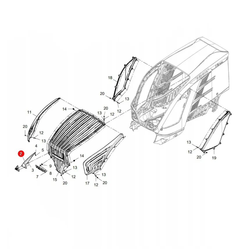Agco - AK725500020251 - Logo Base Fendt Replacement