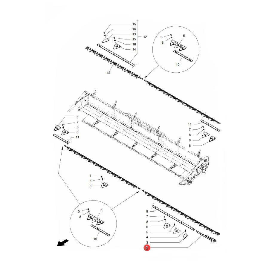 AGCO - D28274011 - Massey Ferguson Scythe Head