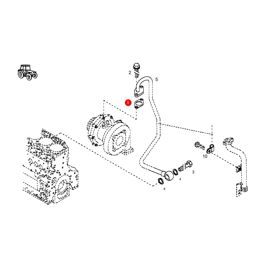 AGCO - F149200090050 - Fendt Turbocharger Gasket
