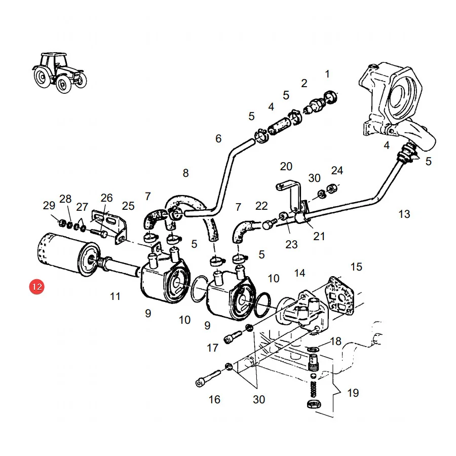 AGCO - F284201310040 - Engine Oil Filter Fendt