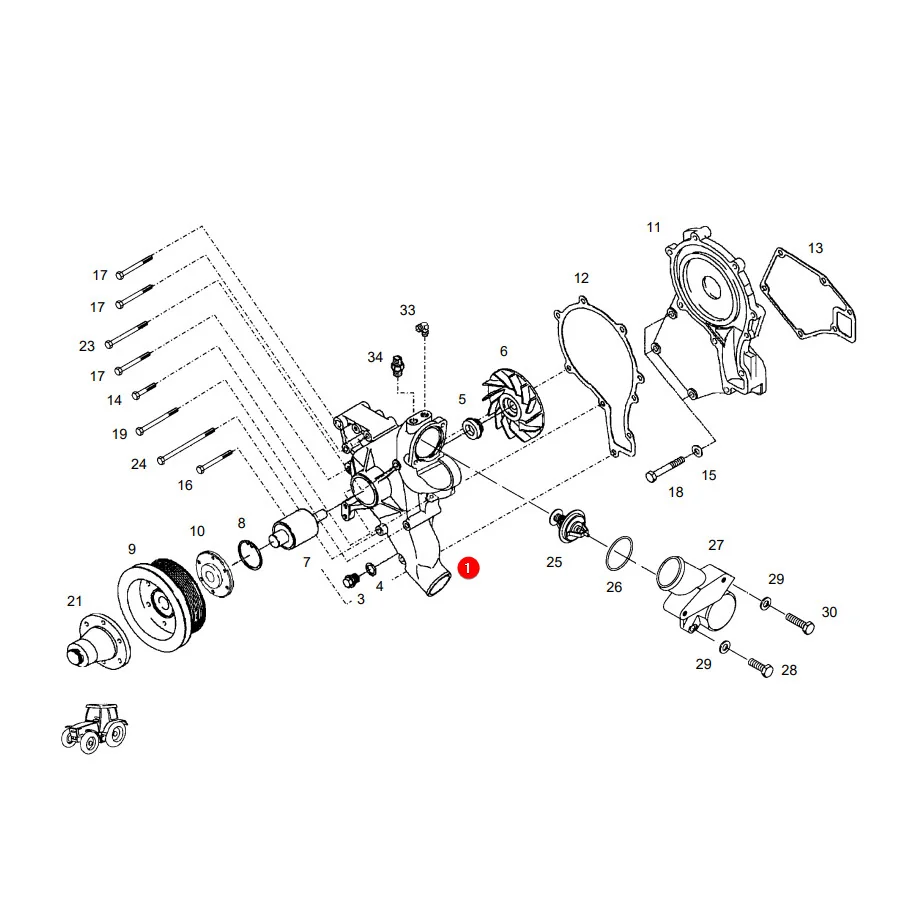 AGCO - F291200610120 - O-Ring Of Thermostat Fendt