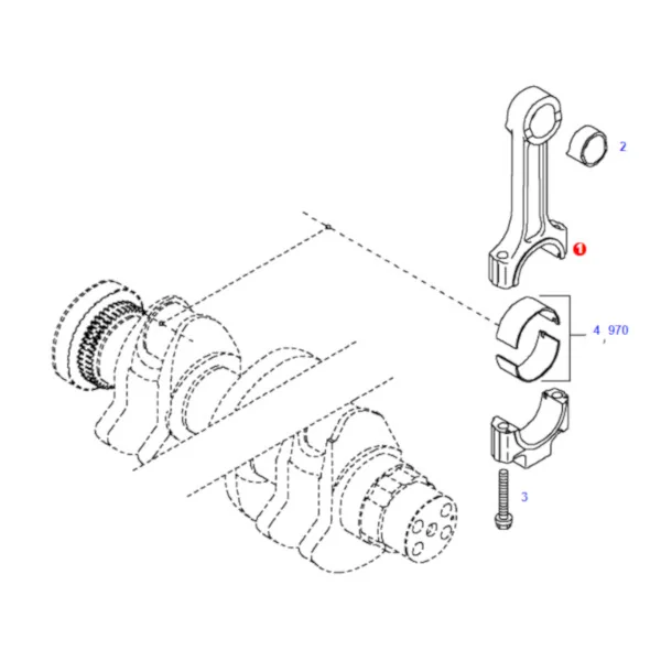 AGCO - F339202310040 - Fendt Engine Connecting Rod