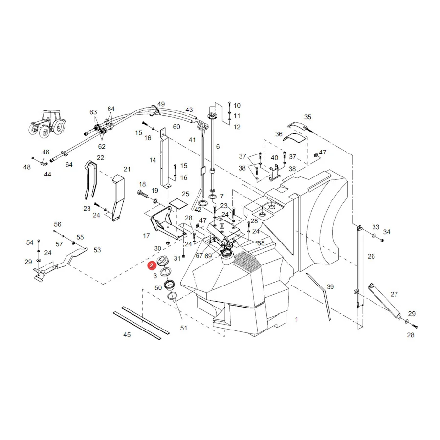 AGCO - F411201060080 - Locking Fuel Filler Cap Fendt