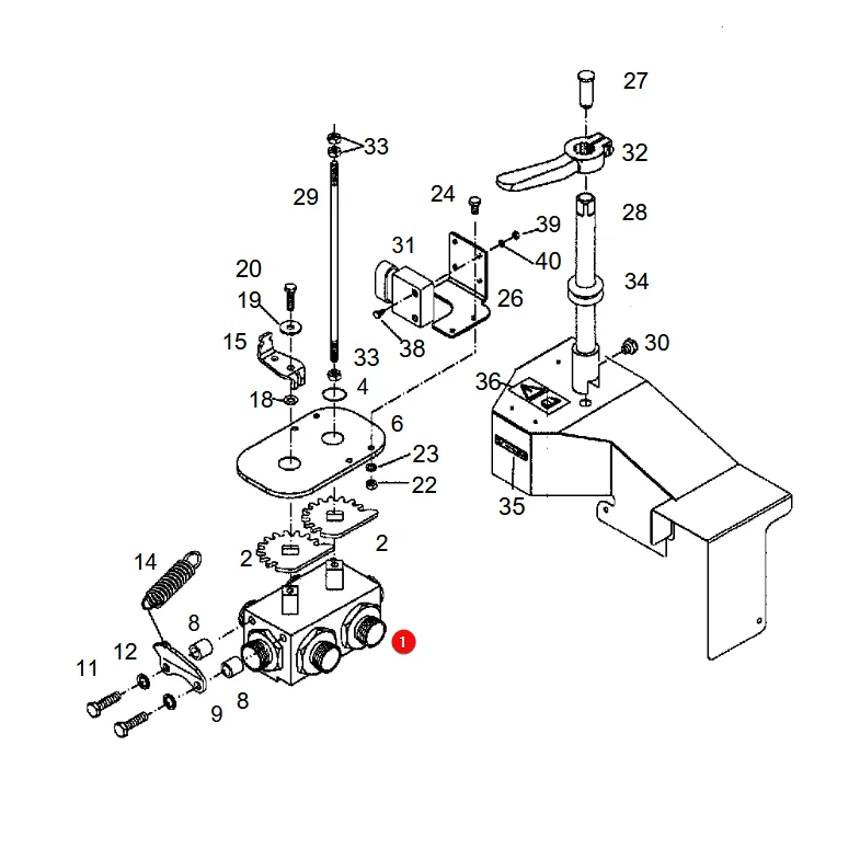 AGCO - F514950160200 - Fendt 2-Way Ball Valve Block