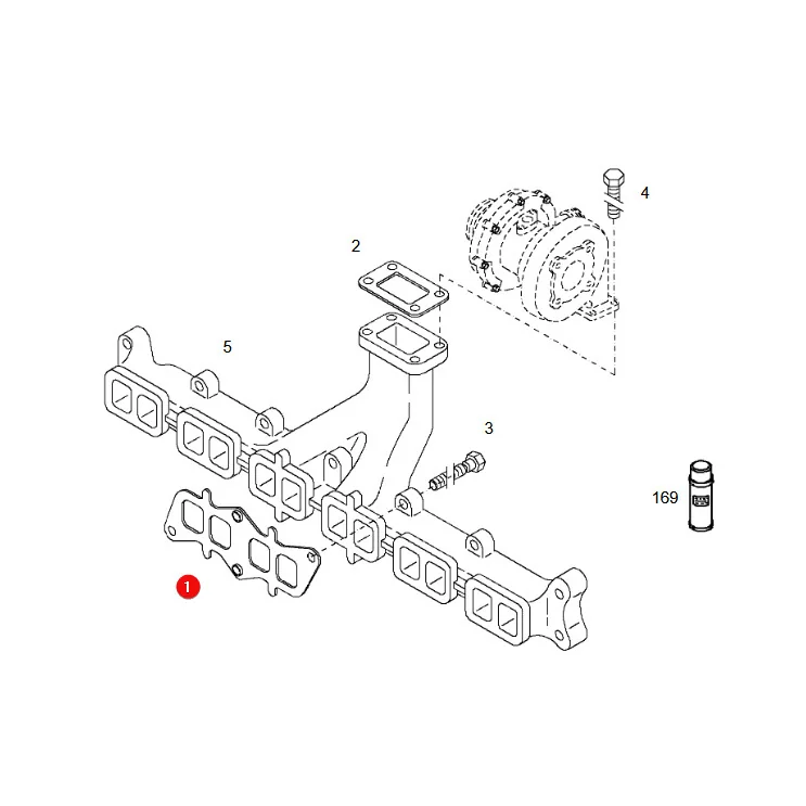 AGCO - F716201100010 - Fendt Exhaust Manifold Gasket