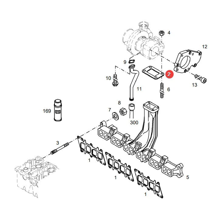 AGCO - F716201100070 - Fendt Turbocharger Gasket