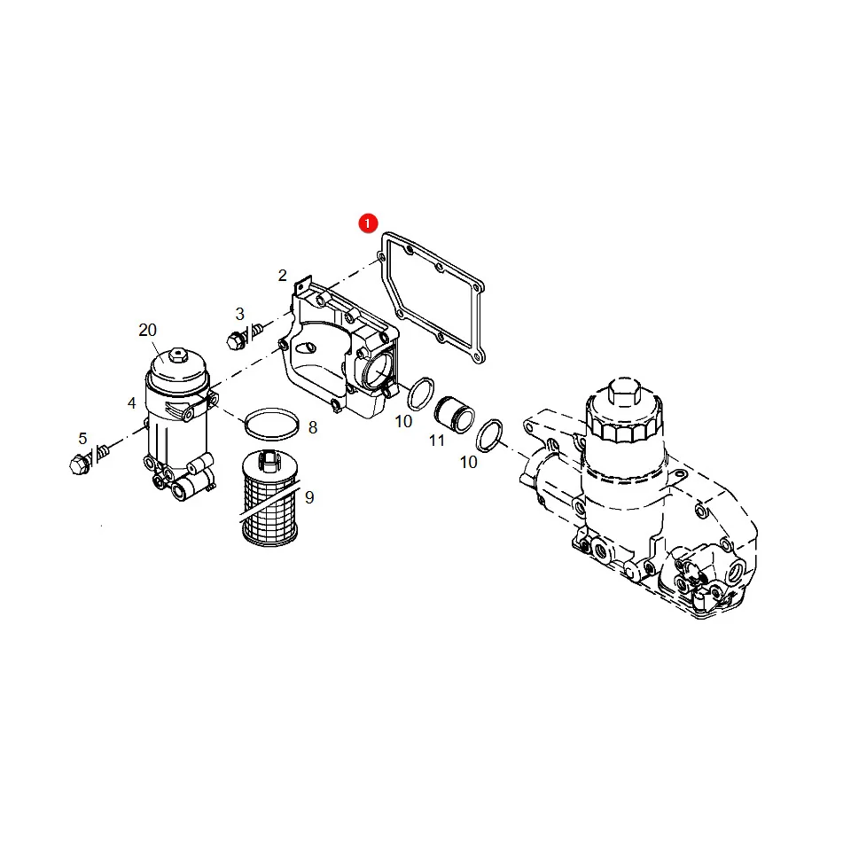 AGCO - F716201510180 - Oil Cooler Gasket Fendt