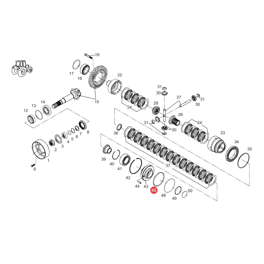 AGCO - F718301020210 - Fendt Set of Sealing Rings
