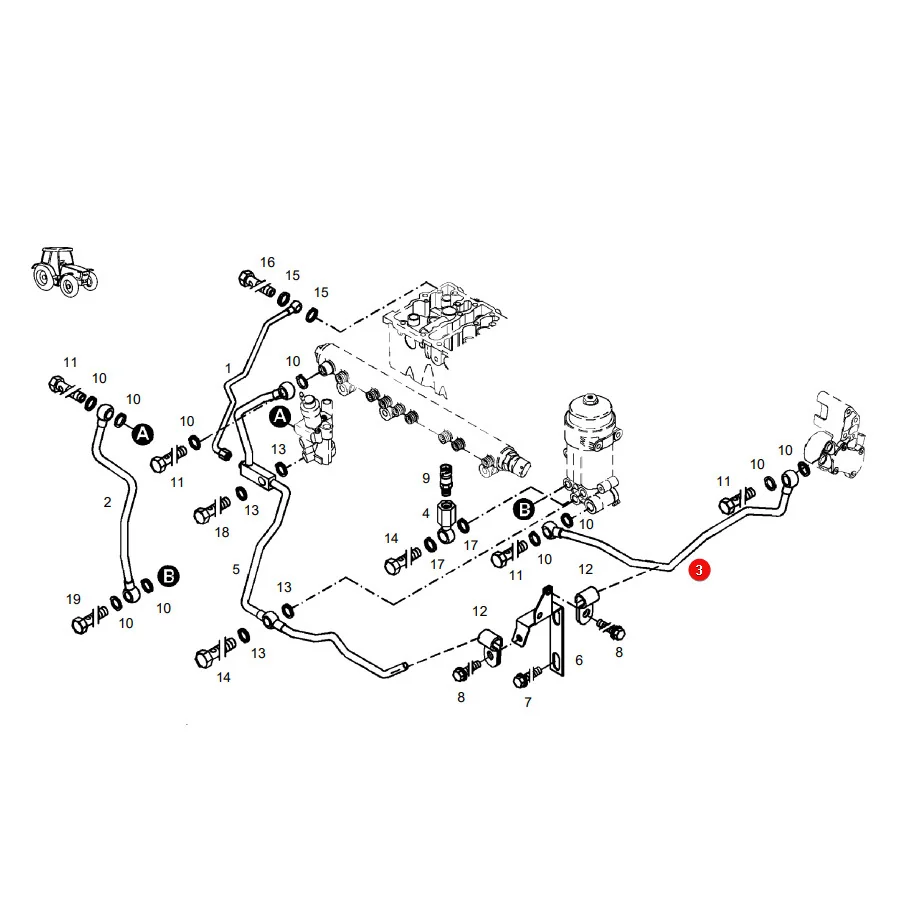 AGCO - F731201060190 - Fuel Line Fendt