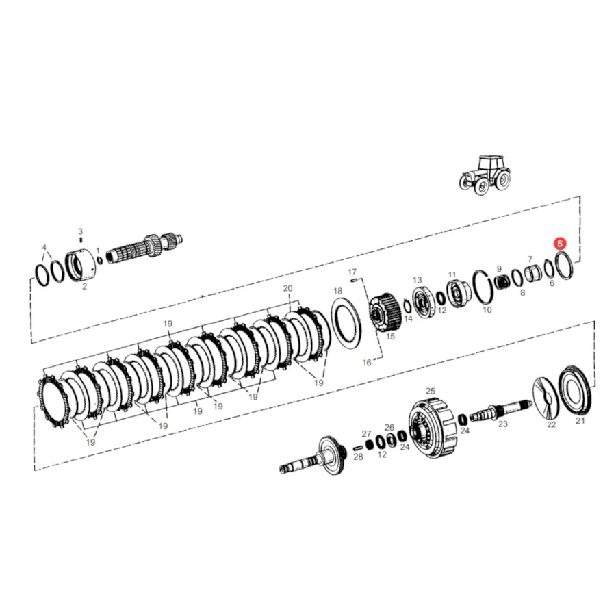 AGCO - F824100100280 - Fendt Clutch Snap Ring
