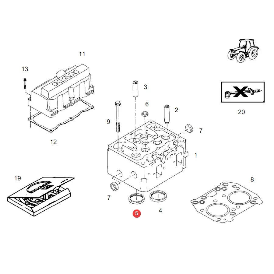 AGCO - F824200210960 - Exhaust Valve Seat Fendt
