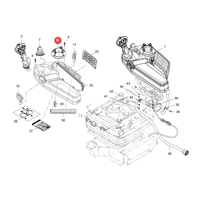 AGCO - F835970160061 - Fendt Armrest Lift Button Set