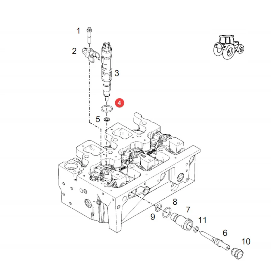 AGCO - F836200710140 - Fendt Injector Sealing Ring