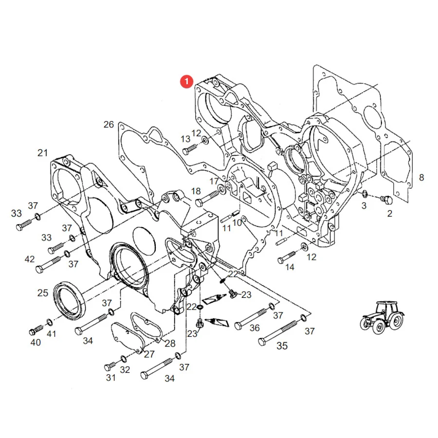 AGCO - F926200210460 - Timing Cover Housing Fendt