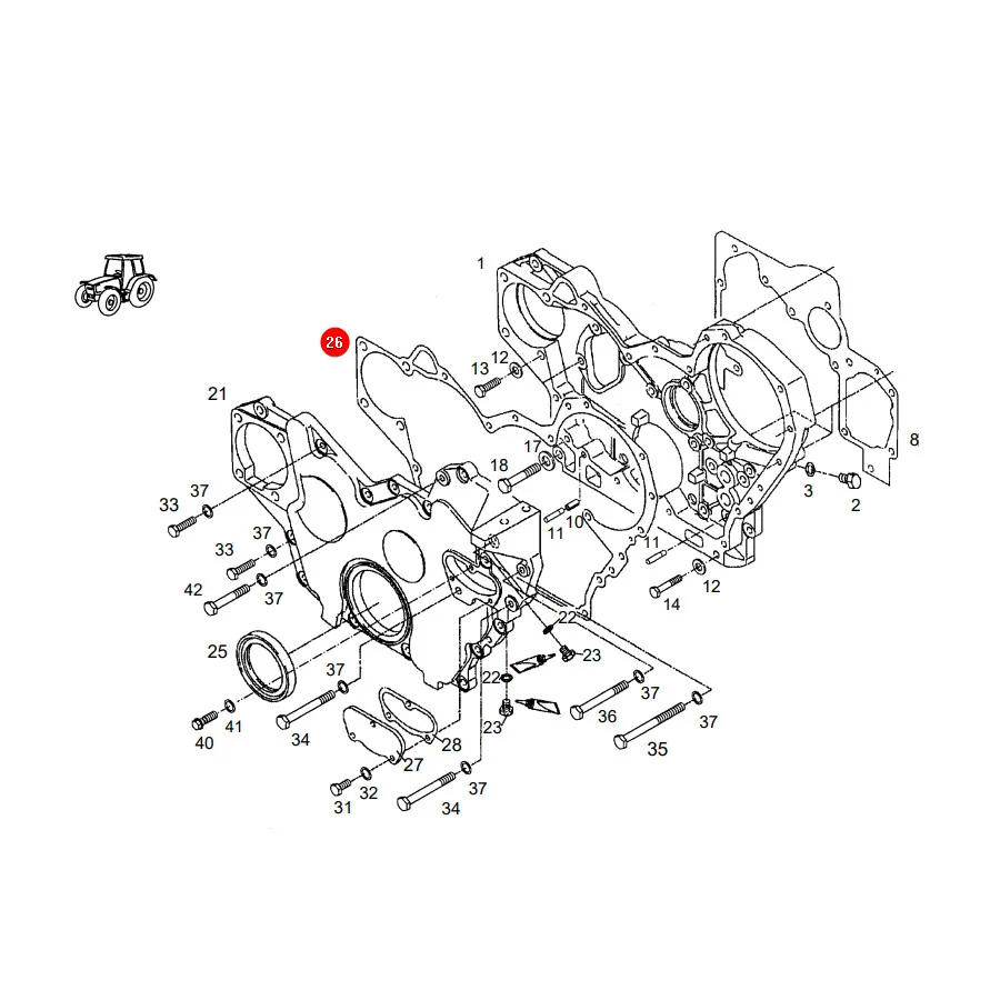 AGCO - F926200210480 - Timing Cover Gasket Fendt