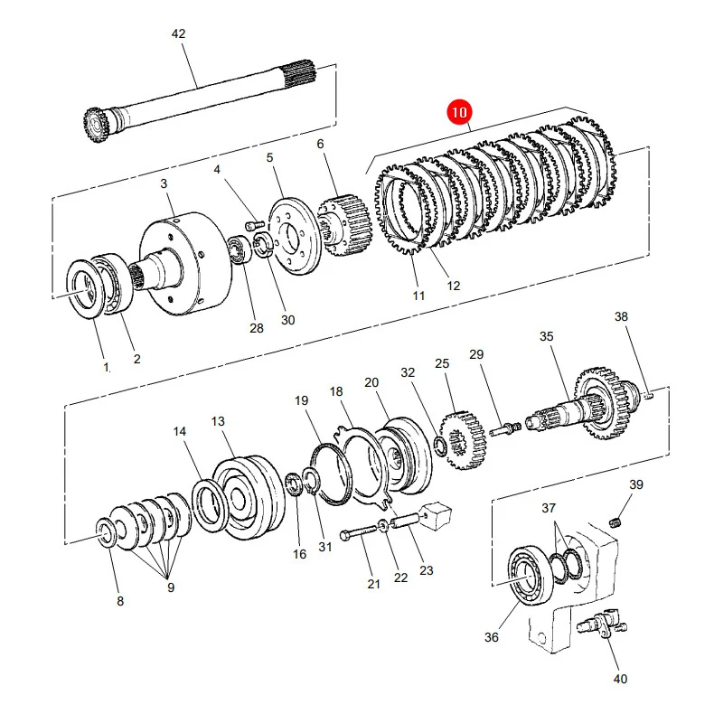 AGCO - FCG926150220040 - Fendt PTO Clutch Disc Set (8PCS)