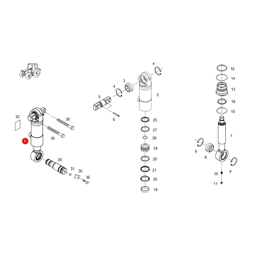 AGCO - G001990011370 - Seal Kit Fendt
