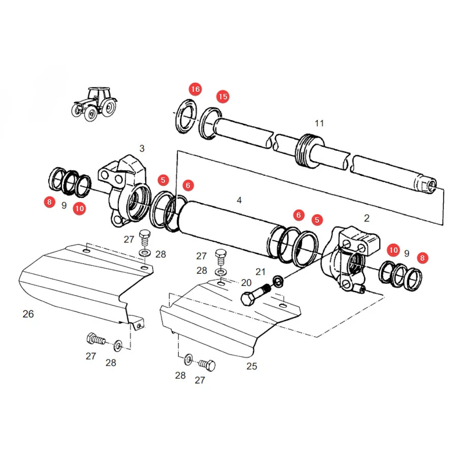 AGCO - G001990011380 - Fendt Seal Ring Set