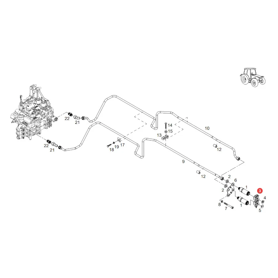 AGCO - G210962101020 - Hydraulic Flap Cover Fendt