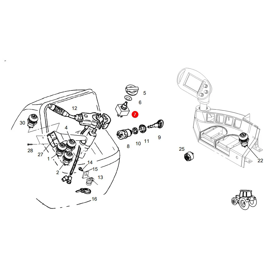 AGCO - G312810130100 - Fendt Fan Switch