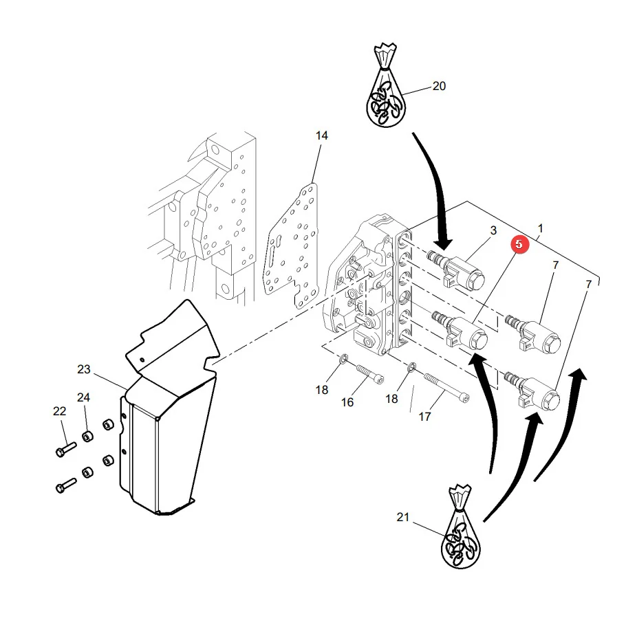 AGCO - G411150600040 - Hydraulic System Solenoid Valve Massey Ferguson