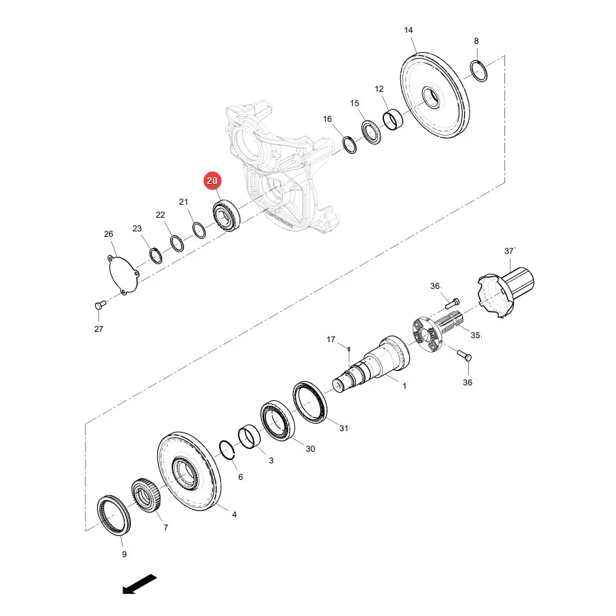 AGCO - G514100150150 - PTO Tapered Roller Bearing Fendt