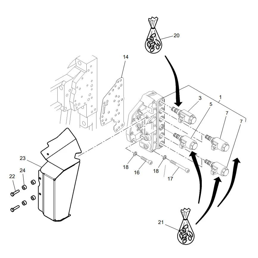 AGCO - G716150200090 - Hydraulic System Solenoid Valve Massey Ferguson