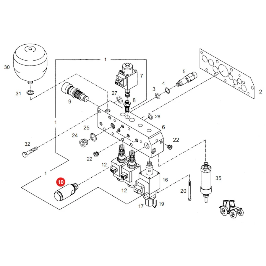 AGCO - G718100600113 - Rear Three-Point Linkage Clutch Fendt