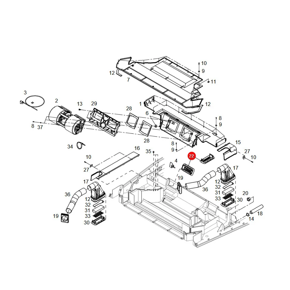 AGCO - G816810140080 - Ventilation Grille Fendt