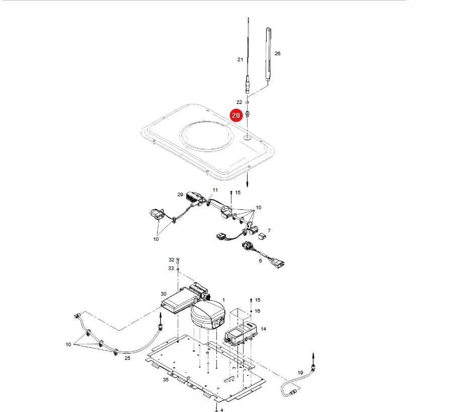 AGCO - G931970190192 - Antenna Adapter Fendt