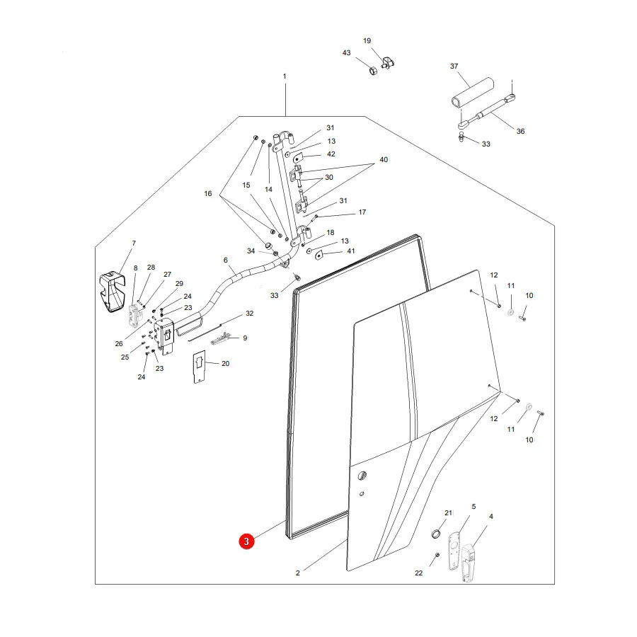 AGCO - H481810030310 - Massey Ferguson Sealing Profile