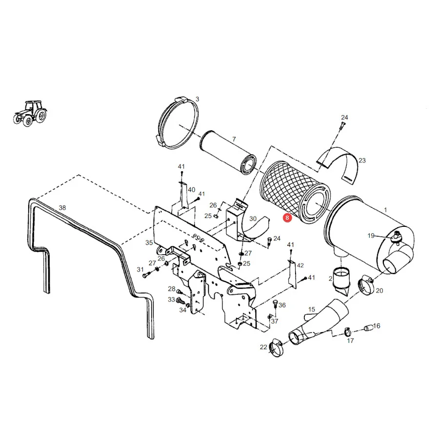 AGCO - H716200090100 - External Air Filter Fendt