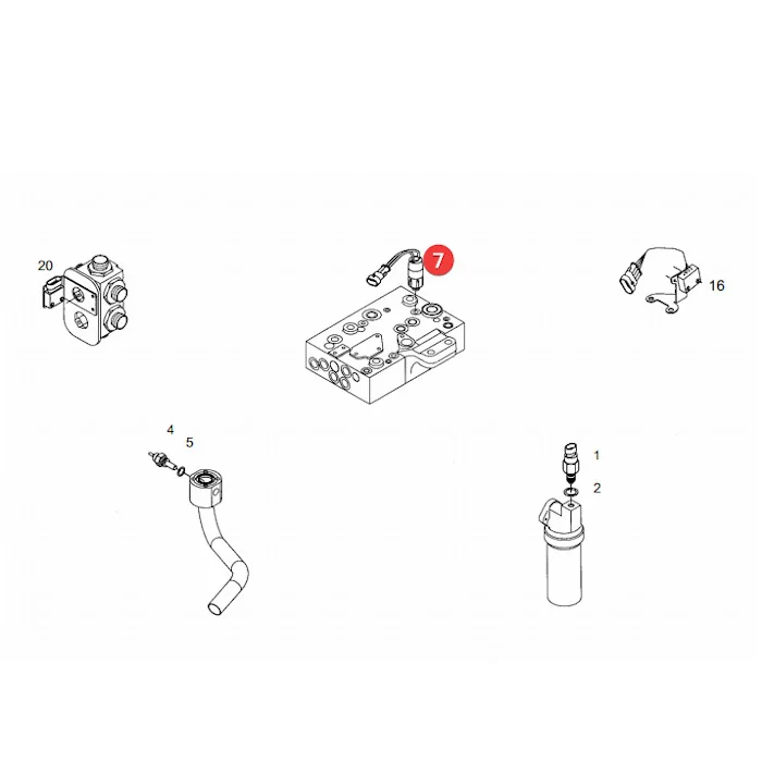 AGCO - H716900020032 - Hydraulic Oil Pressure Sensor Fendt