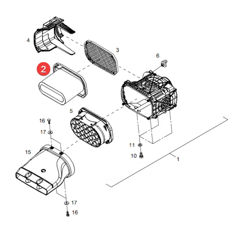 AGCO - H737200092100 - External Air Filter Fendt