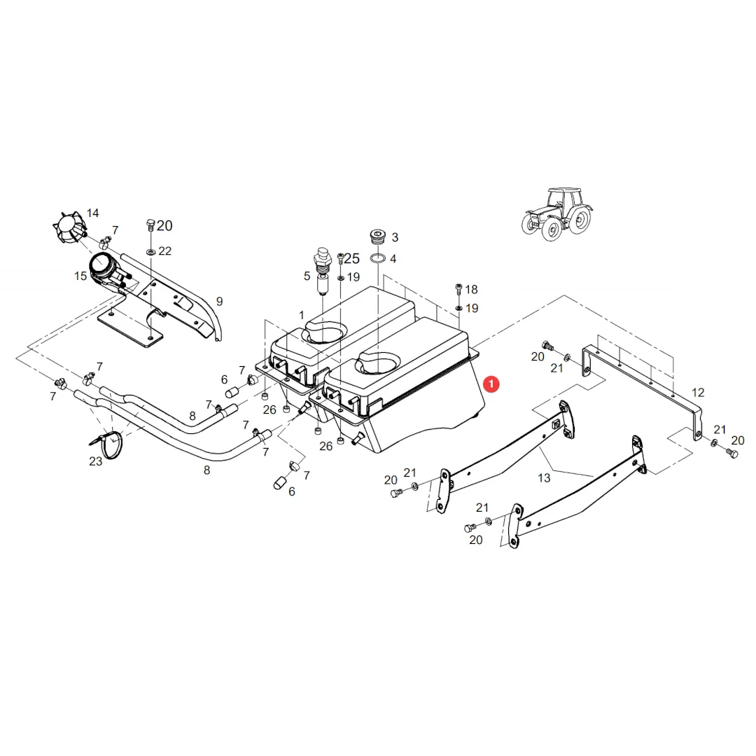 AGCO - H930200051202 - Expansion Tank Fendt