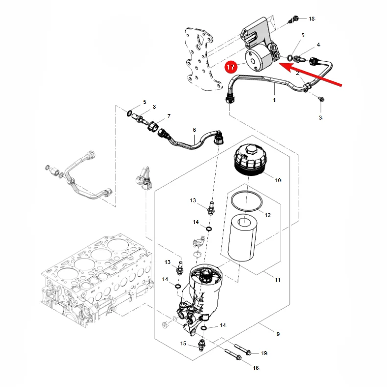 AGCO - K10842 - Fuel Pump Fendt Replacement