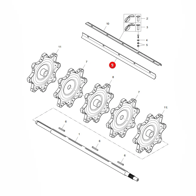 AGCO - LA311206901 - Left Pin for Massey Ferguson