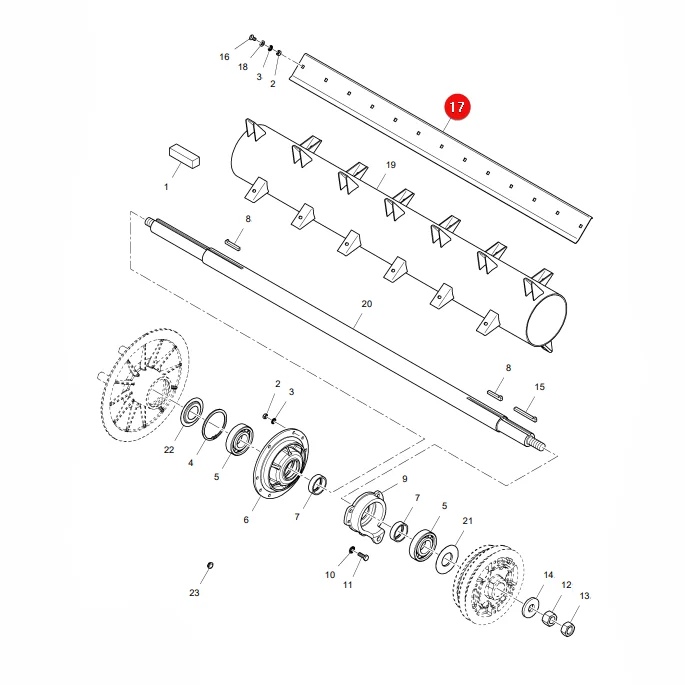 AGCO - LA321814350 - Straw Deflector Plate Massey Ferguson