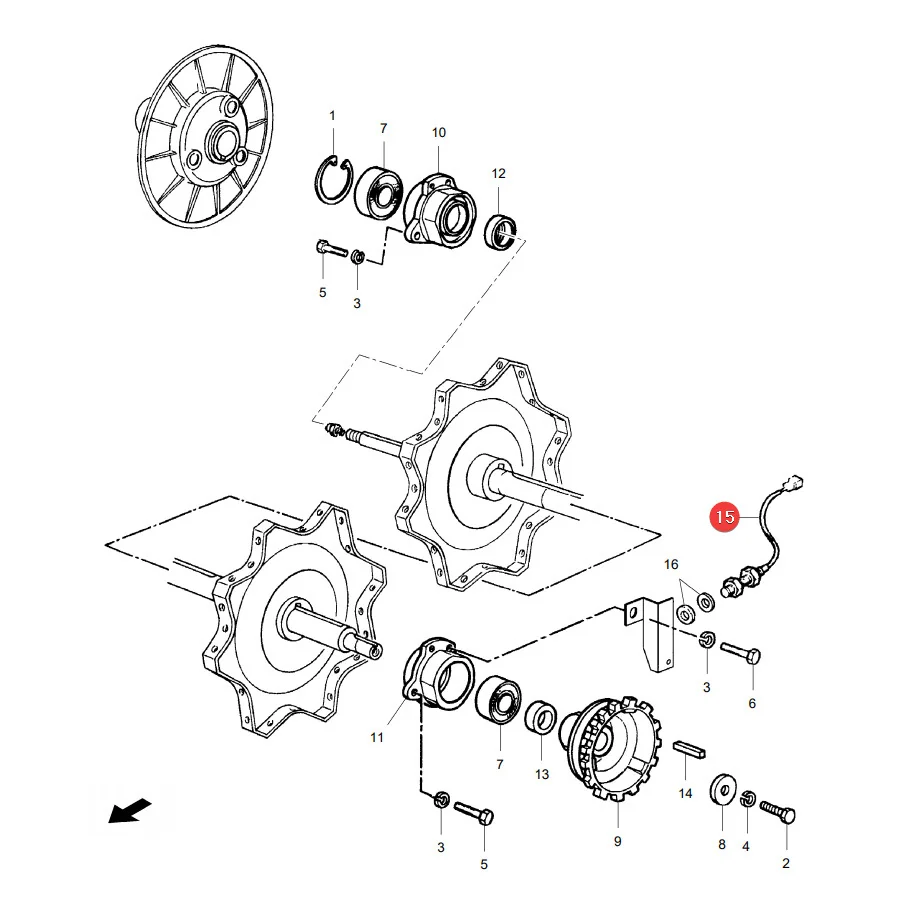AGCO - LA322861400 - Massey Ferguson Speed Sensor