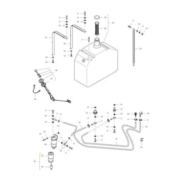 AGCO - LA323273250 - Massey Ferguson Fuel Filter With Water Separator