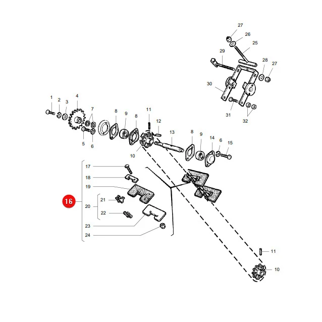 AGCO - LA323288100 - Massey Ferguson Grain Conveyor Chain